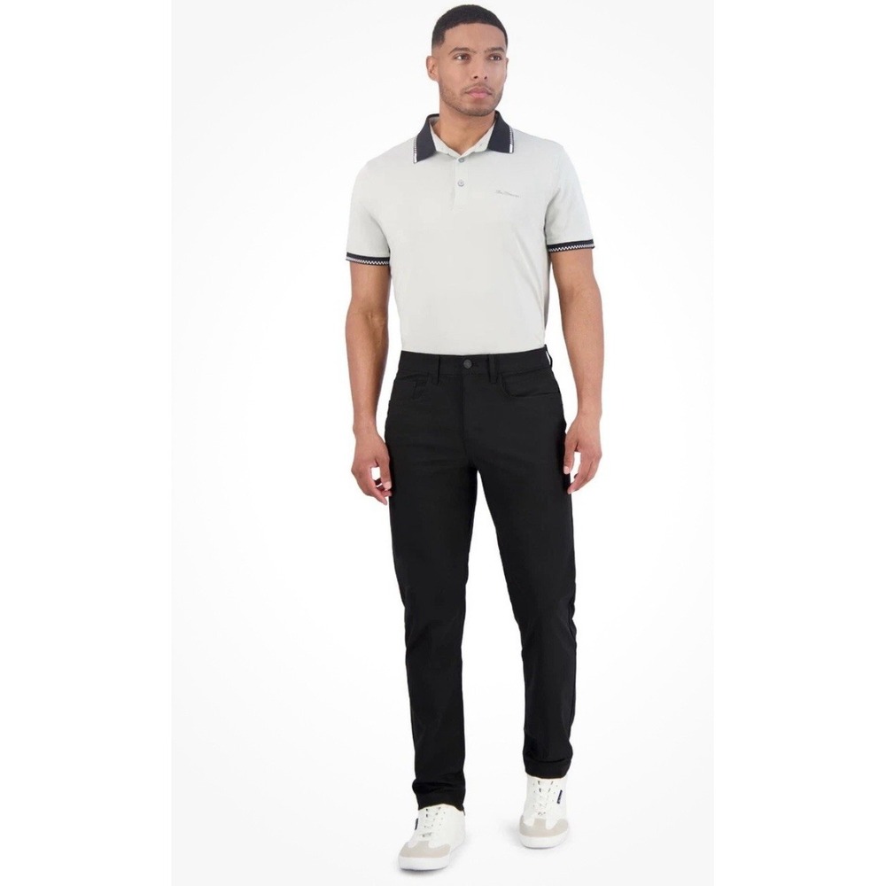 $89 Ben Sherman Sport Men's 4 Way Stretch Tech Pants Black- 38W x 30L  38x30 EUC